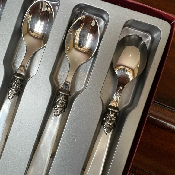 Eme Italy Napoleon Teaspoon / Coffee spoon set of 4 - Picture 3 of 13